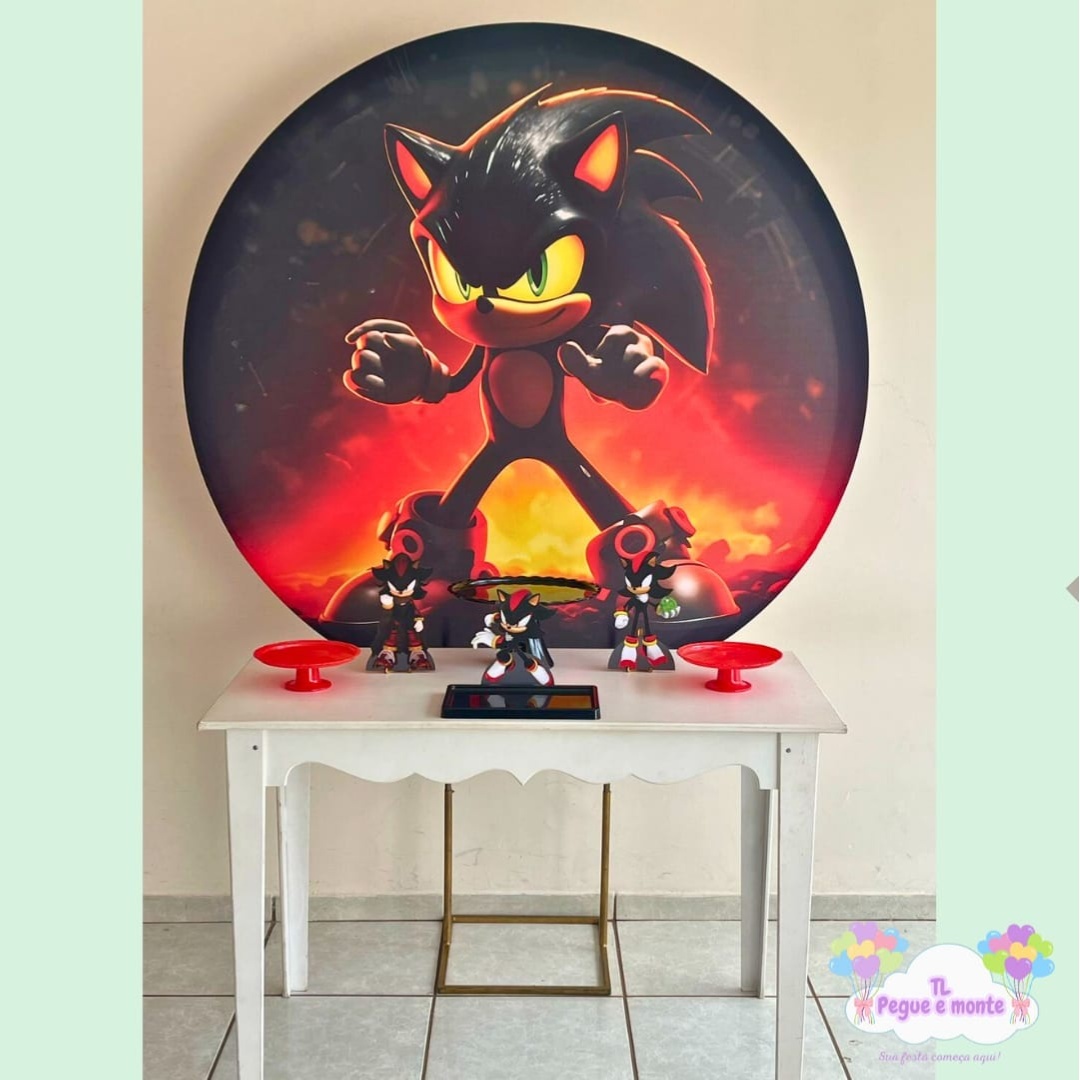 E-Kit Básico Sonic Preto Shadow - Tl pegue e monte 