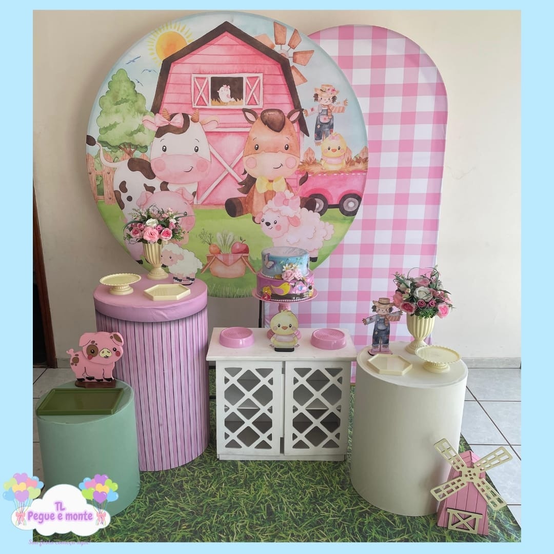 B-Kit Diamante Fazendinha Menina  - Tl pegue e monte 