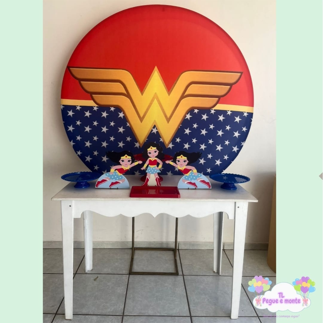 E-Kit Basico Mulher Maravilha Boneca - Tl pegue e monte 