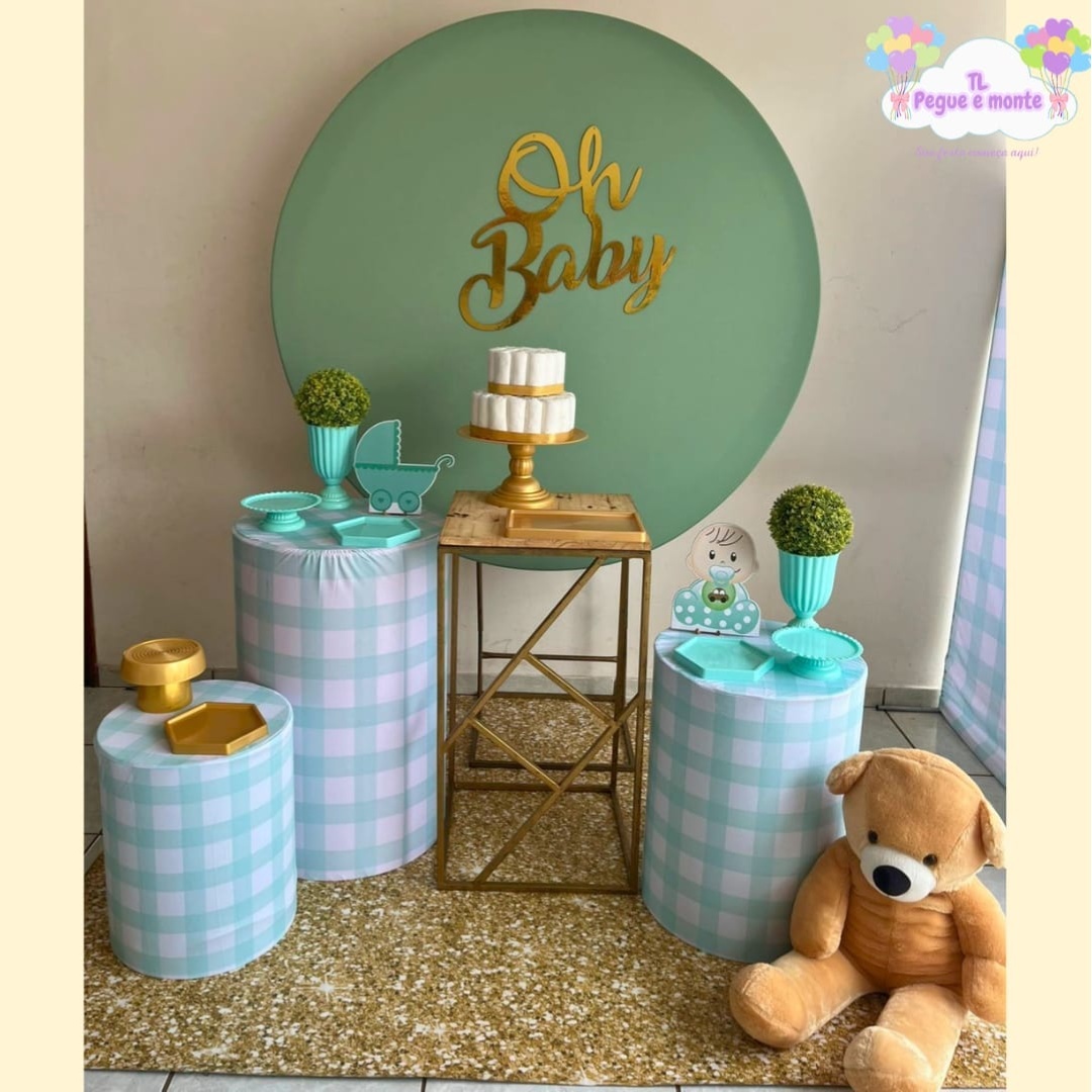C-Kit Ouro Oh Baby Verde Agua - Tl pegue e monte 