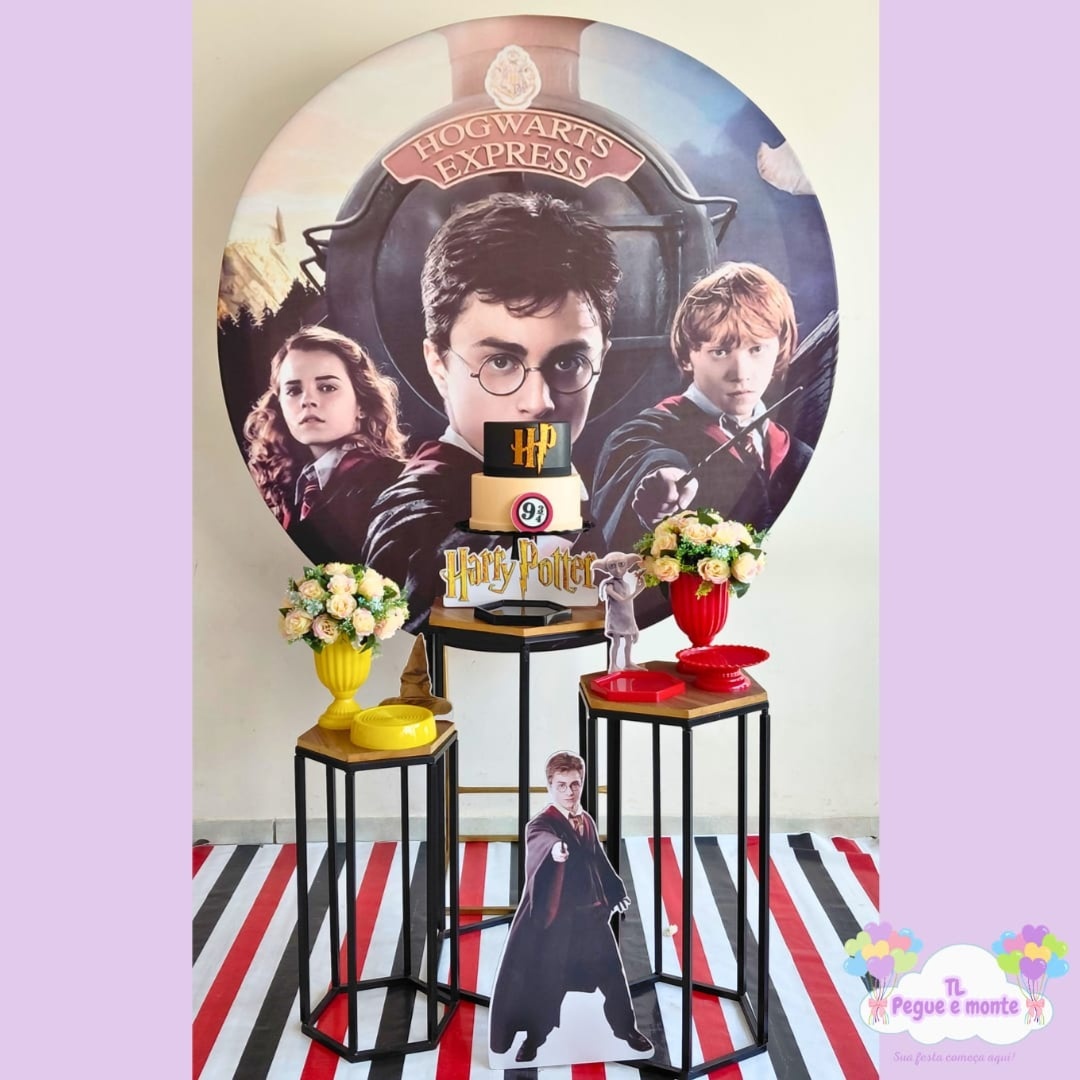 D-Kit Prata Mesa Harry Potter - Tl pegue e monte 