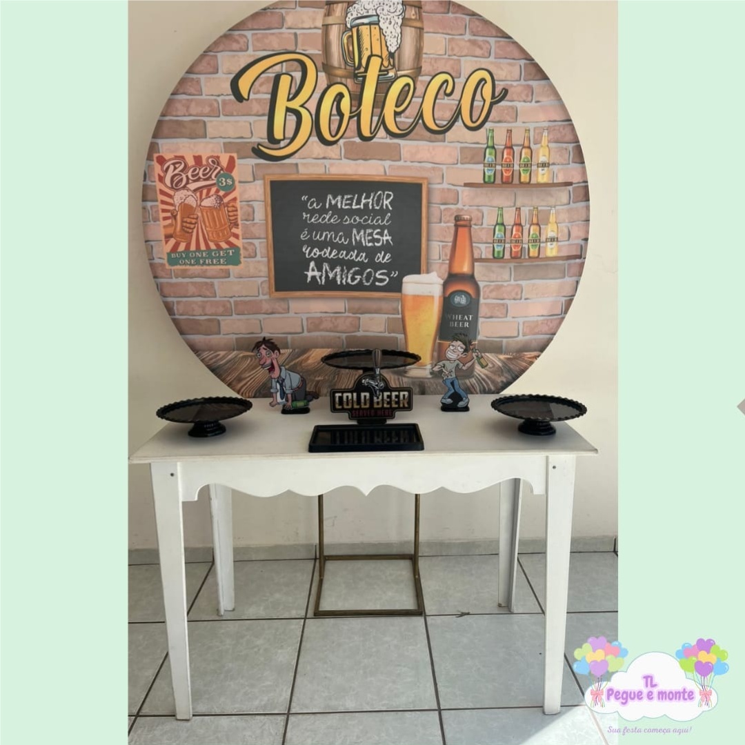 E-Kit Basico Boteco Tijolinho - Tl pegue e monte 
