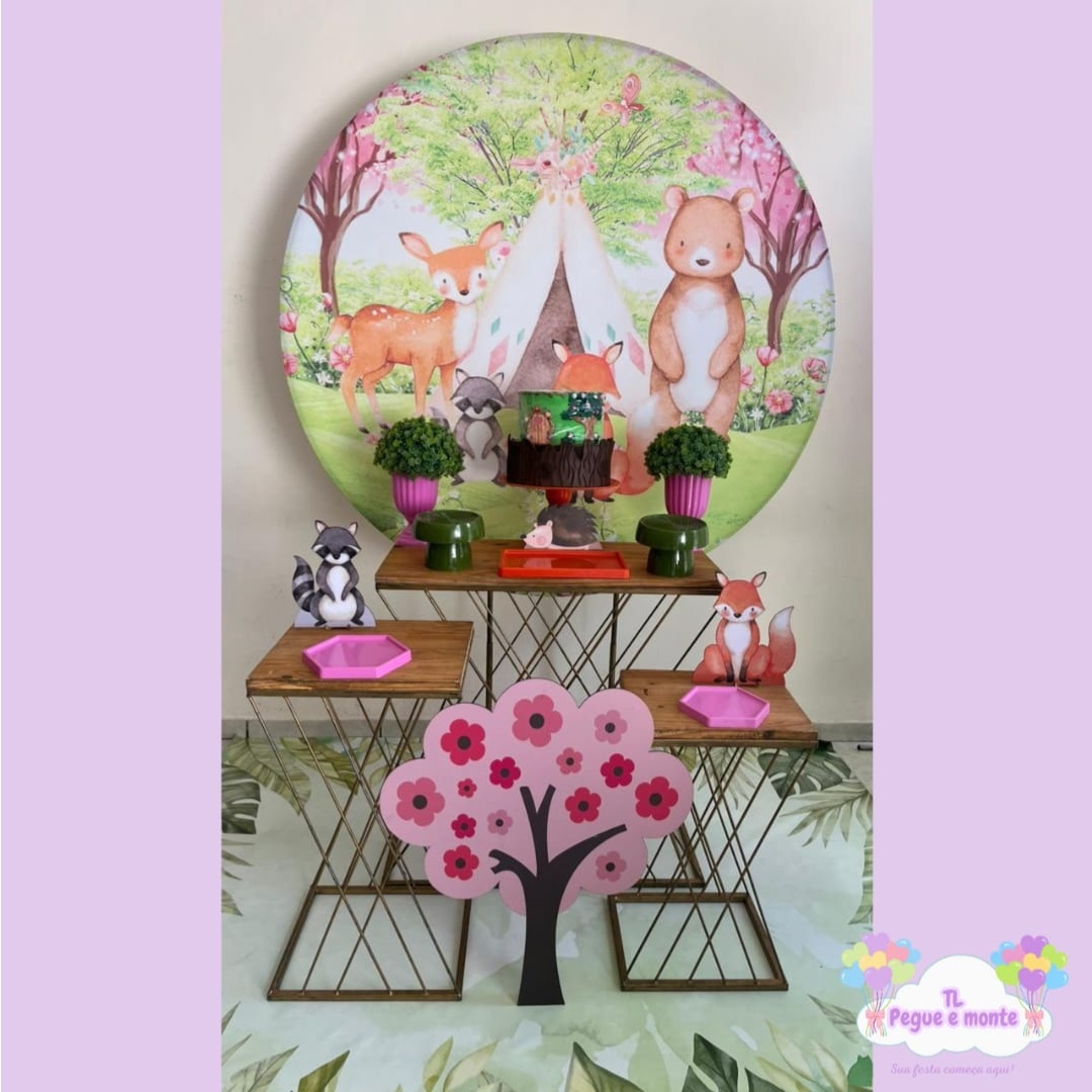 D-Kit Prata Mesa Bosque - Tl pegue e monte 