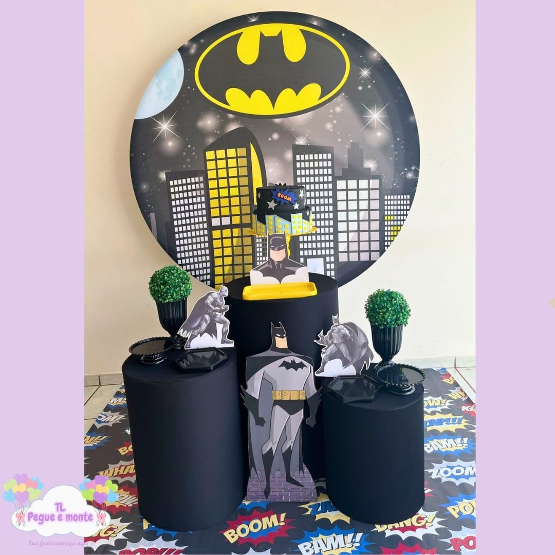 D-Kit Prata Cilindro Batman Predio - Tl pegue e monte 