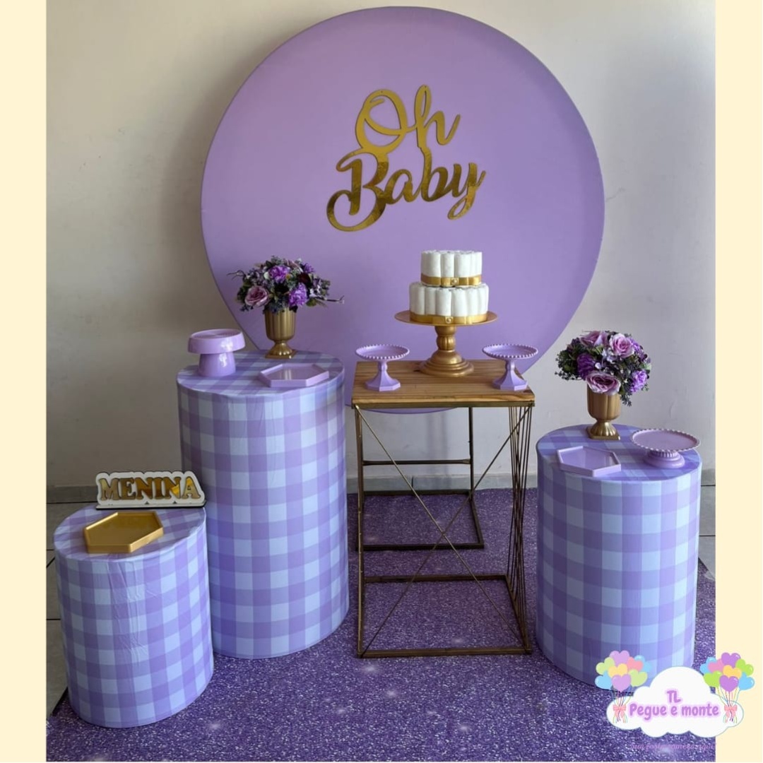 C-Kit Ouro Oh Baby Lilas - Tl pegue e monte 