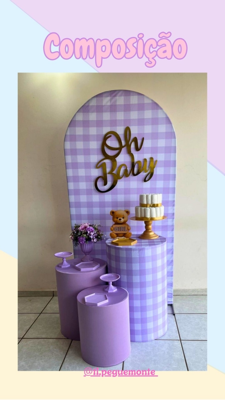 A- Composição Oh Baby Lilas - Tl pegue e monte 