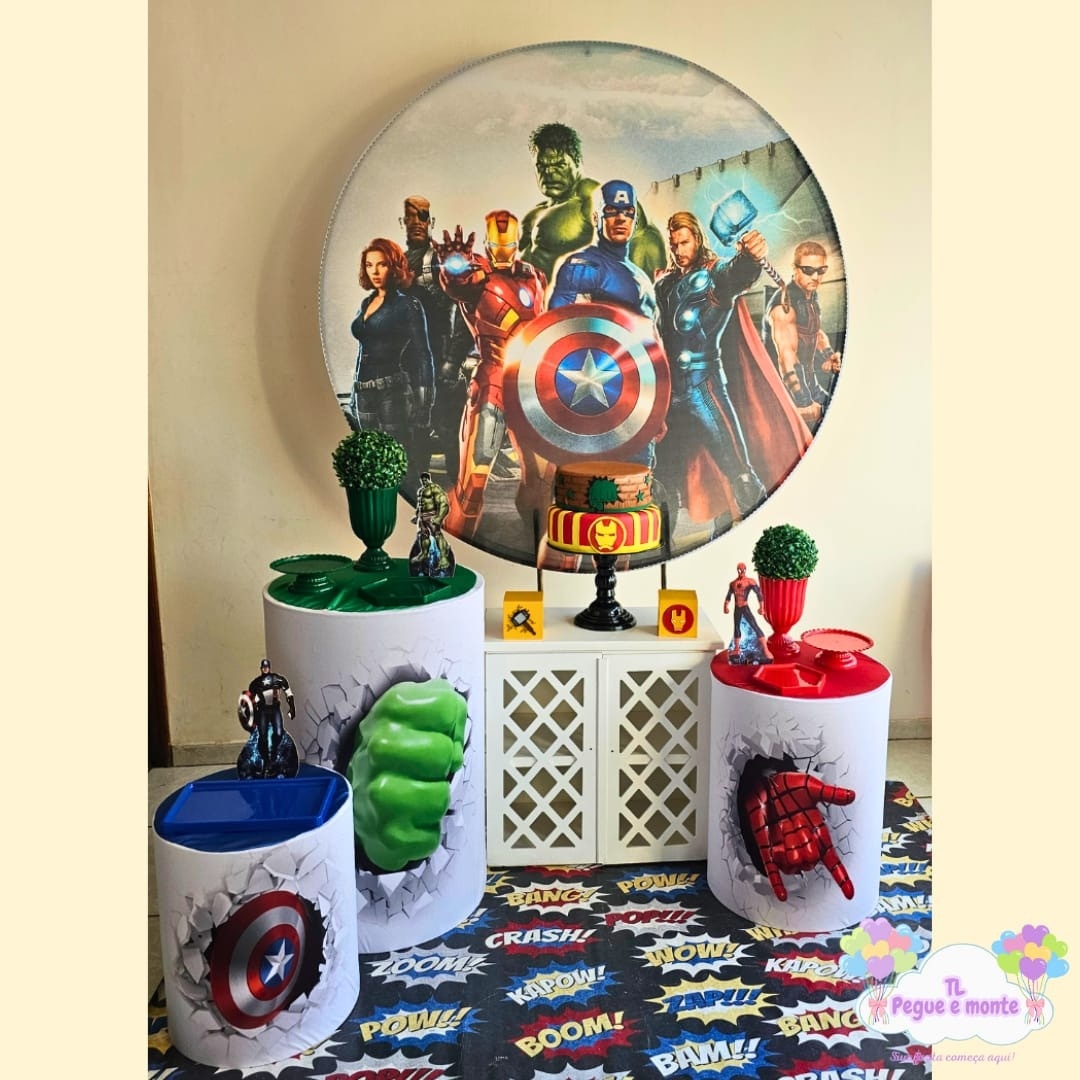 C-Kit Ouro Vingadores  - Tl pegue e monte 