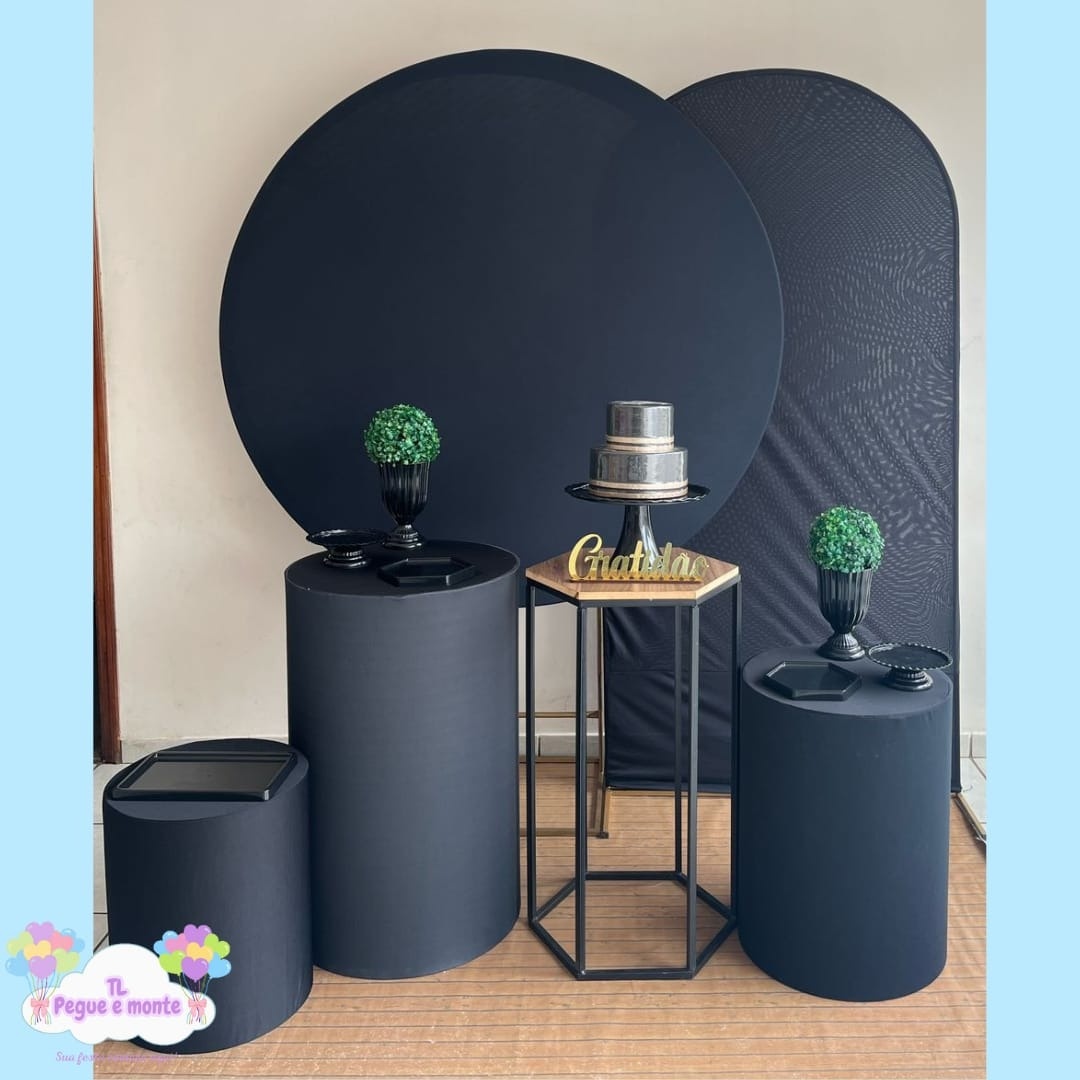 B-Kit Diamante Painel Preto Liso - Tl pegue e monte 