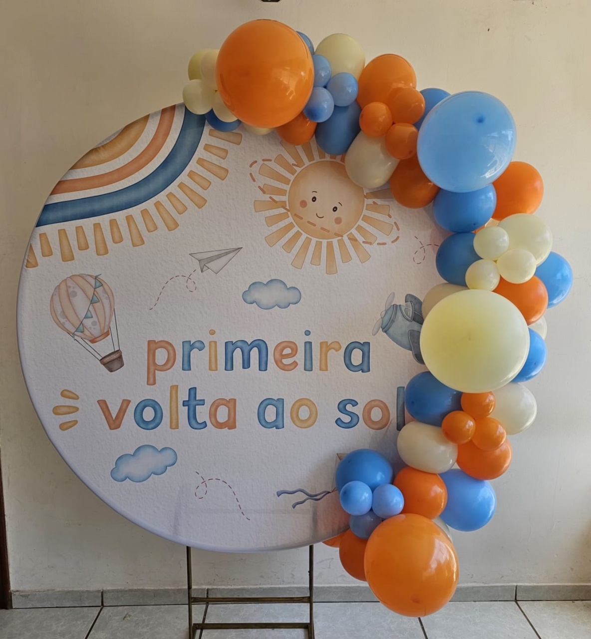 Balão: Arco Meia Lua de 2 Metros: Cores Normais  - Tl pegue e monte 