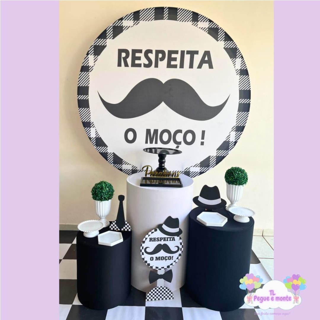 D-Kit Prata Cilindro Respeita O Moço - Tl pegue e monte 