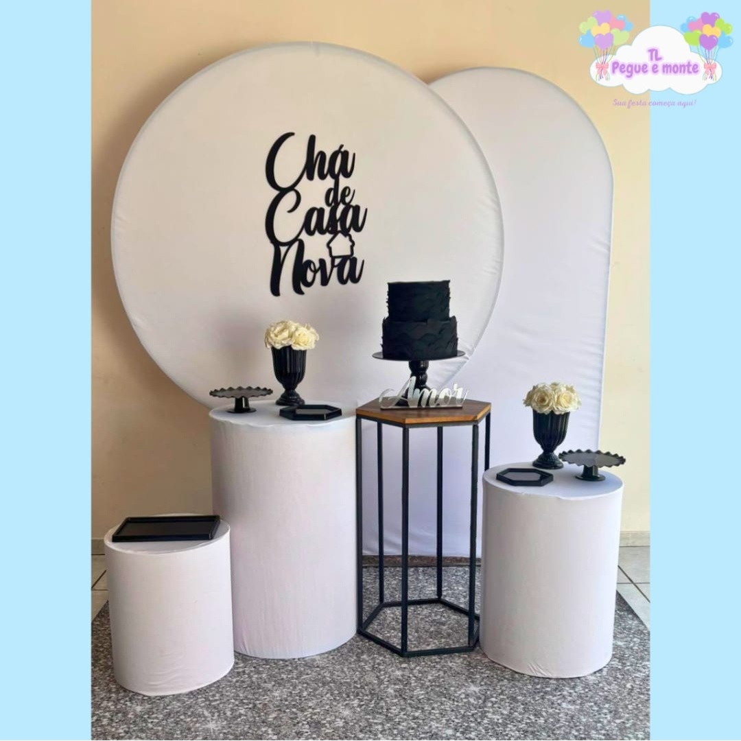 B-Kit Diamante Cha de Casa Nova Branco - Tl pegue e monte 