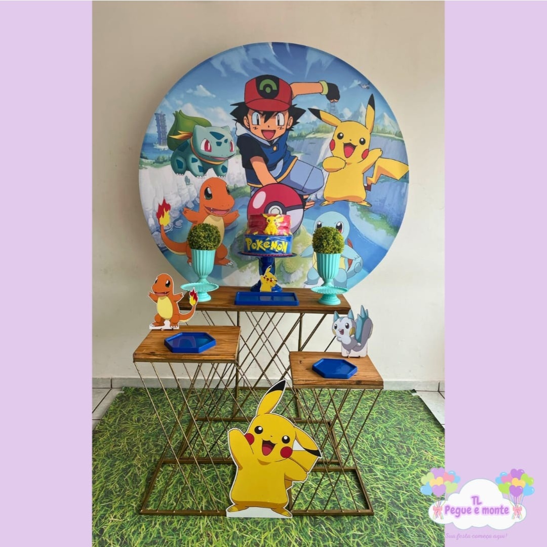 D-Kit Prata Mesa Pokemon 2 - Tl pegue e monte 