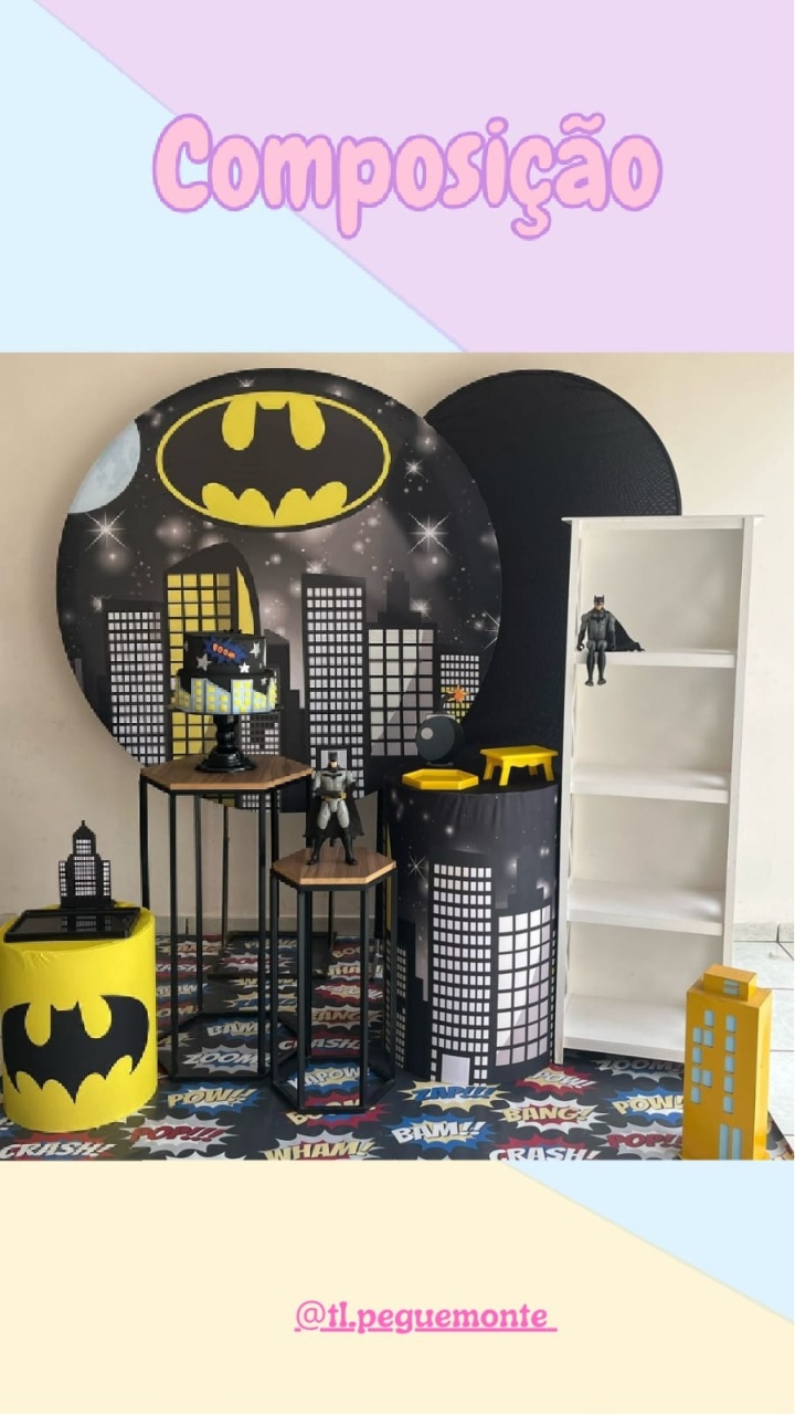 A- Composição Batman Predio - Tl pegue e monte 