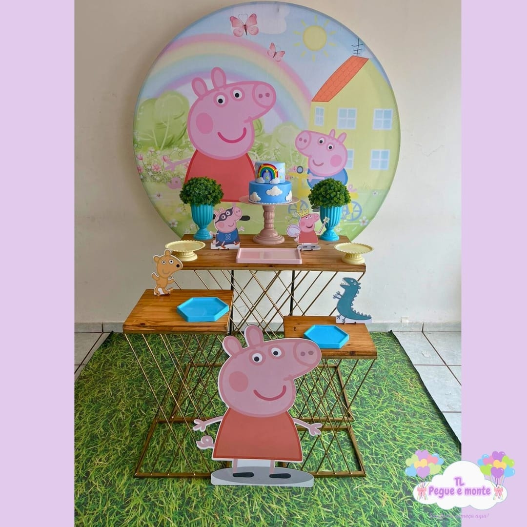 D-Kit Prata Mesa Peppa  - Tl pegue e monte 
