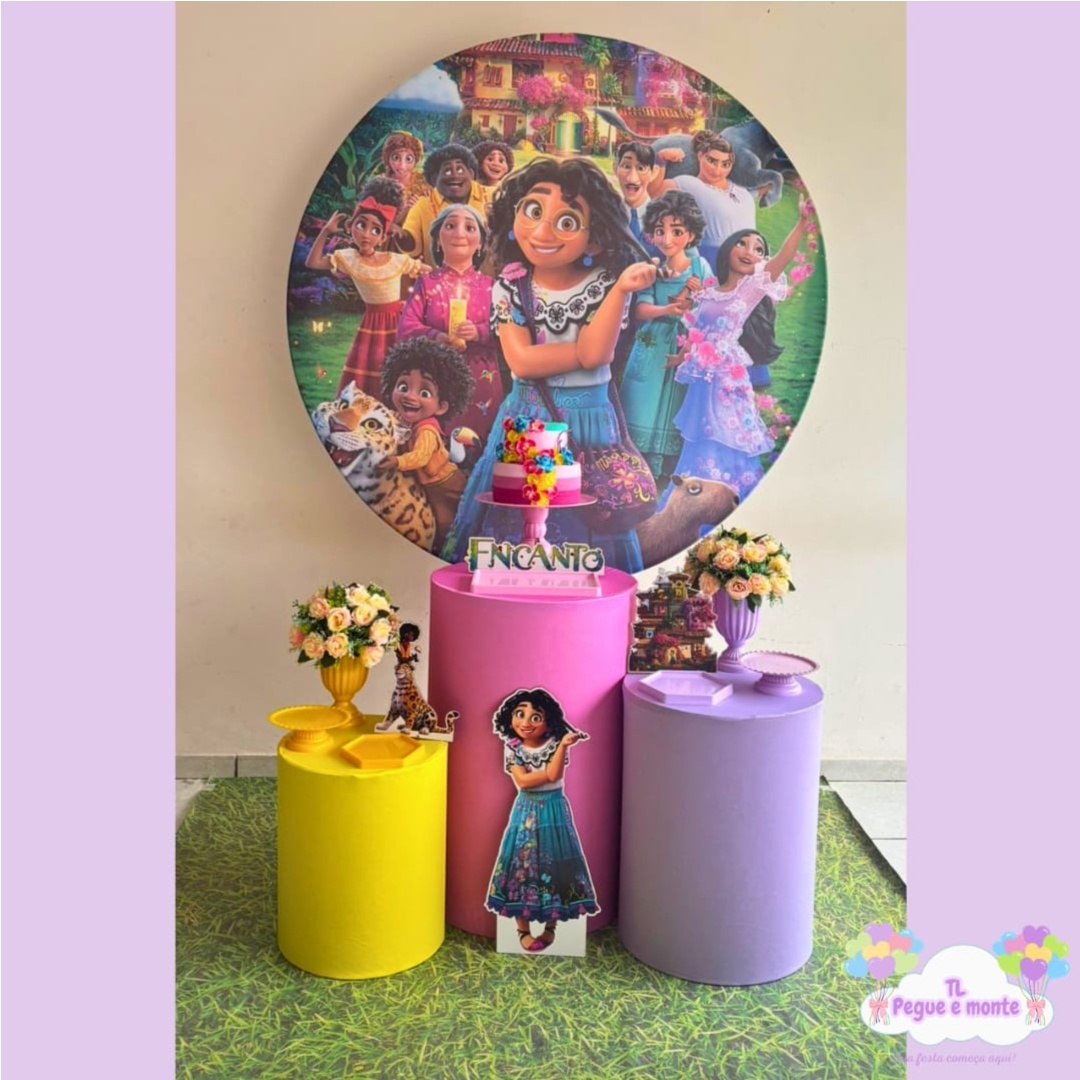 D-Kit Prata Cilindro Encanto - Tl pegue e monte 