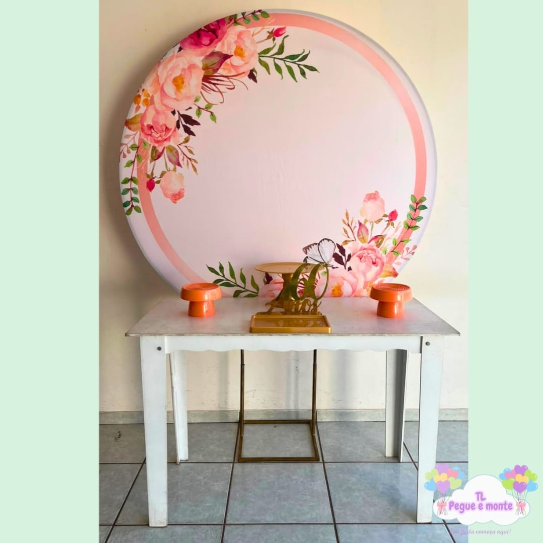 E-Kit Basico Floral Com Rosa - Tl pegue e monte 