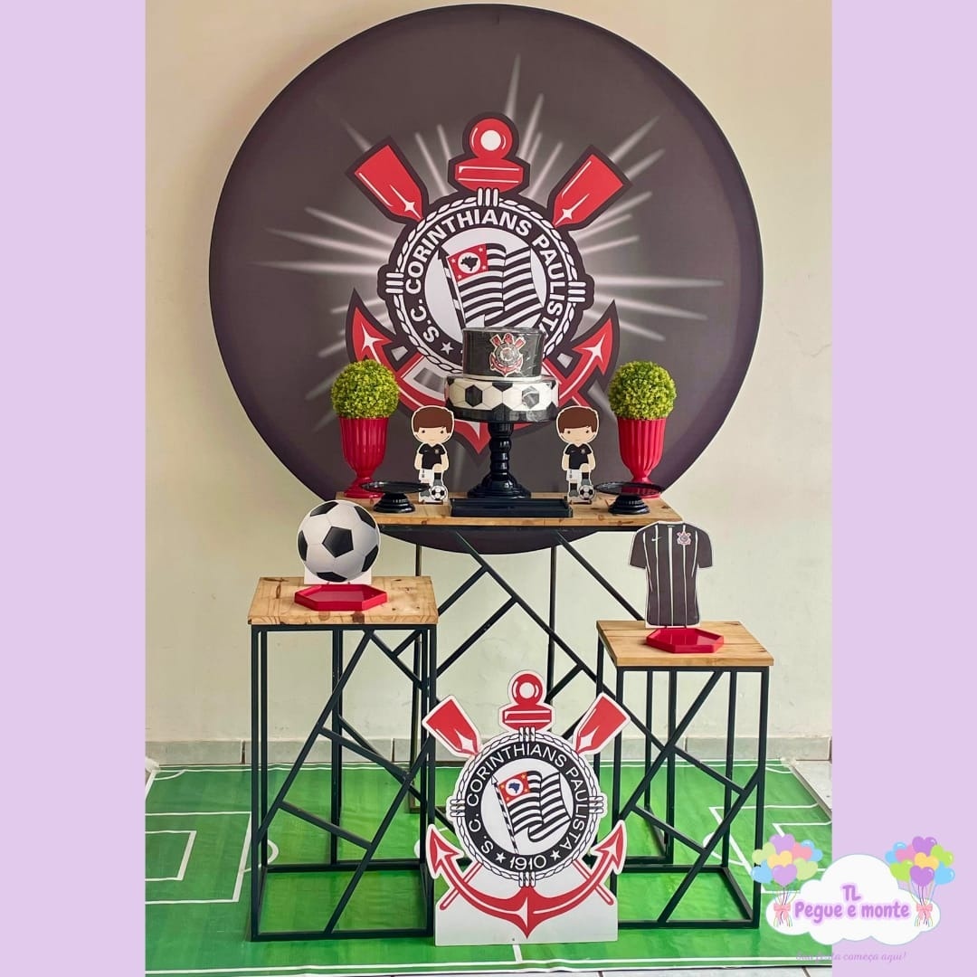 D-Kit Prata Mesa Corinthians  - Tl pegue e monte 