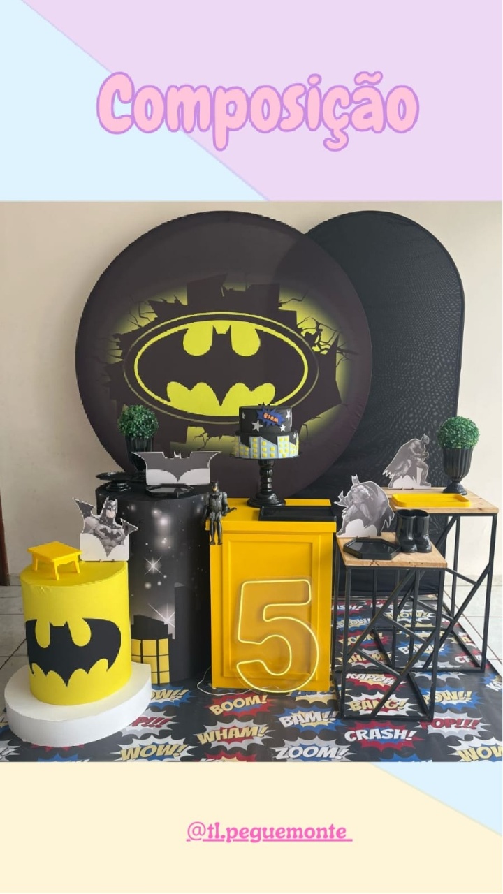 A- Composição Batman - Tl pegue e monte 