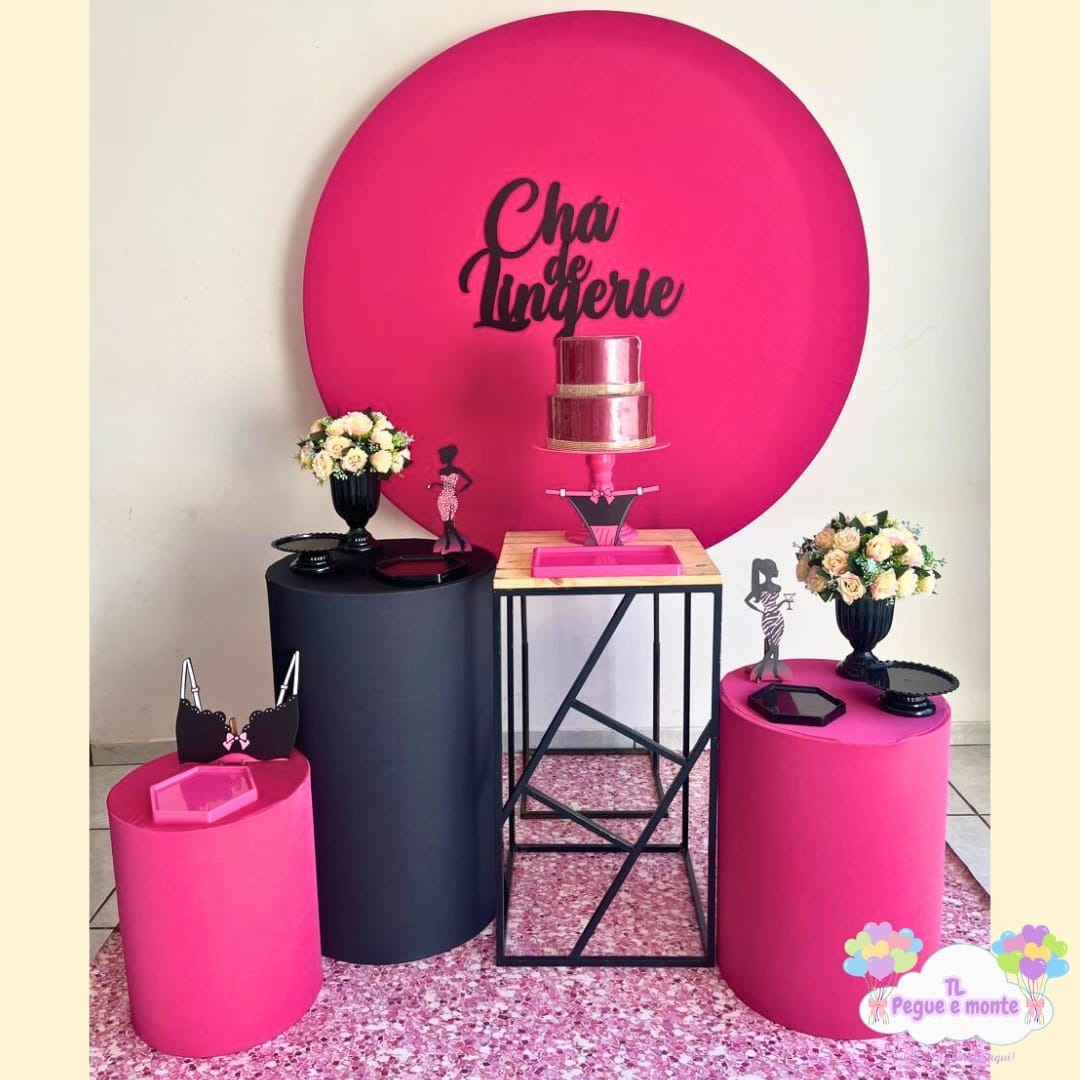 C-Kit Ouro Cha de Lingerie Pink E Preto - Tl pegue e monte 