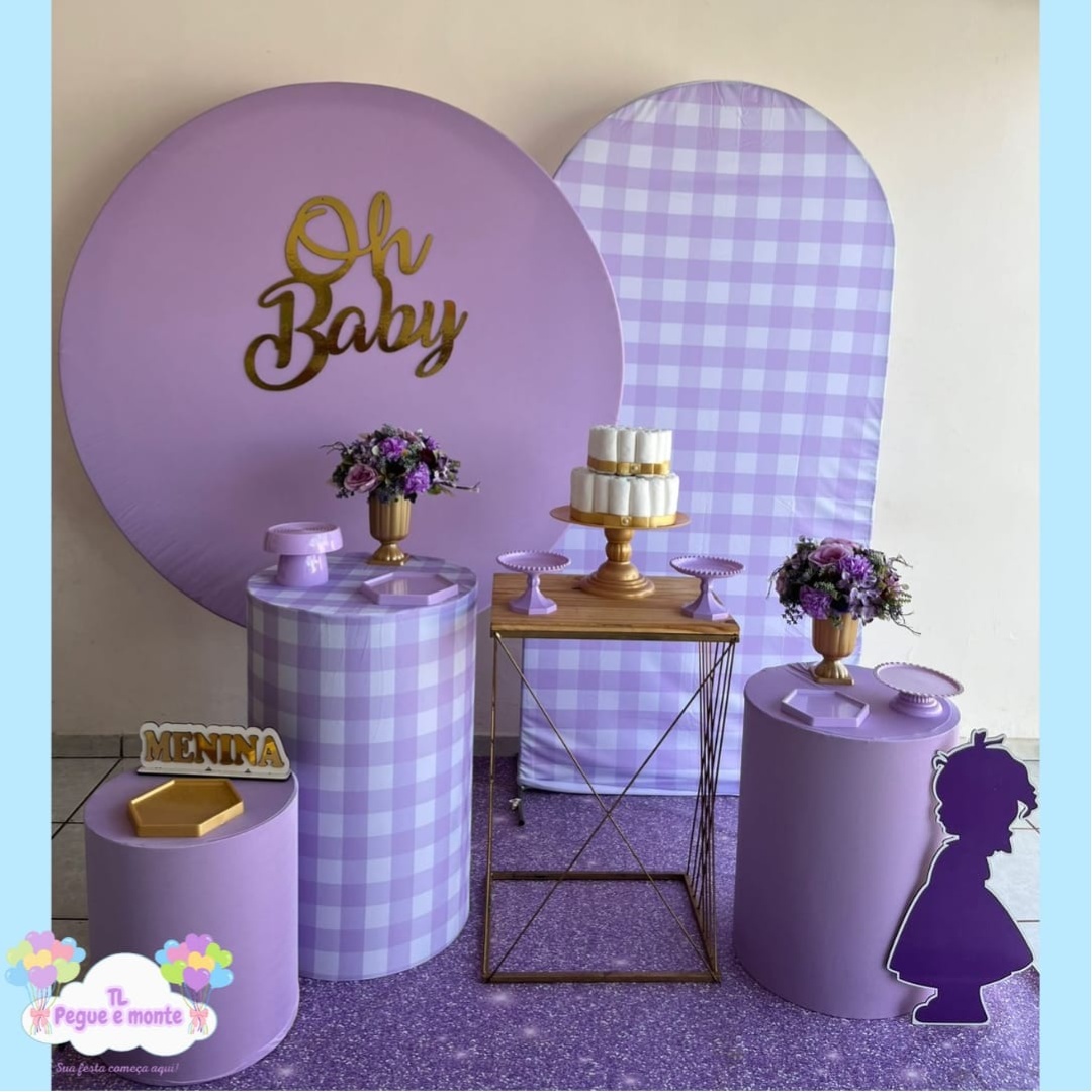 B-Kit Diamante Oh Baby Lilas - Tl pegue e monte 