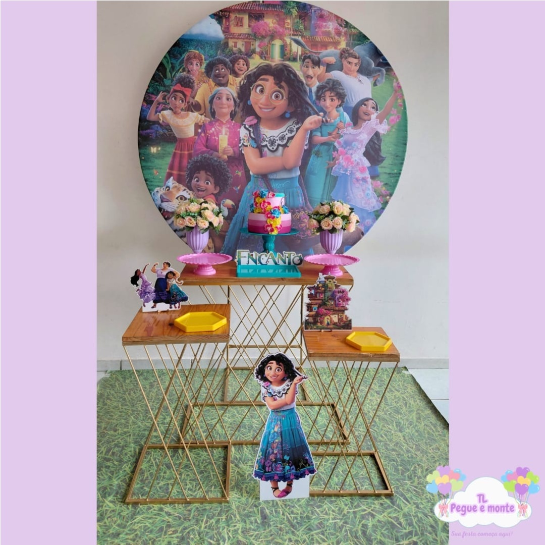 D-Kit Prata Mesa Encanto - Tl pegue e monte 