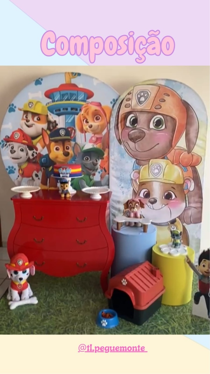 A- Composição Patrulha Canina Pata  - Tl pegue e monte 