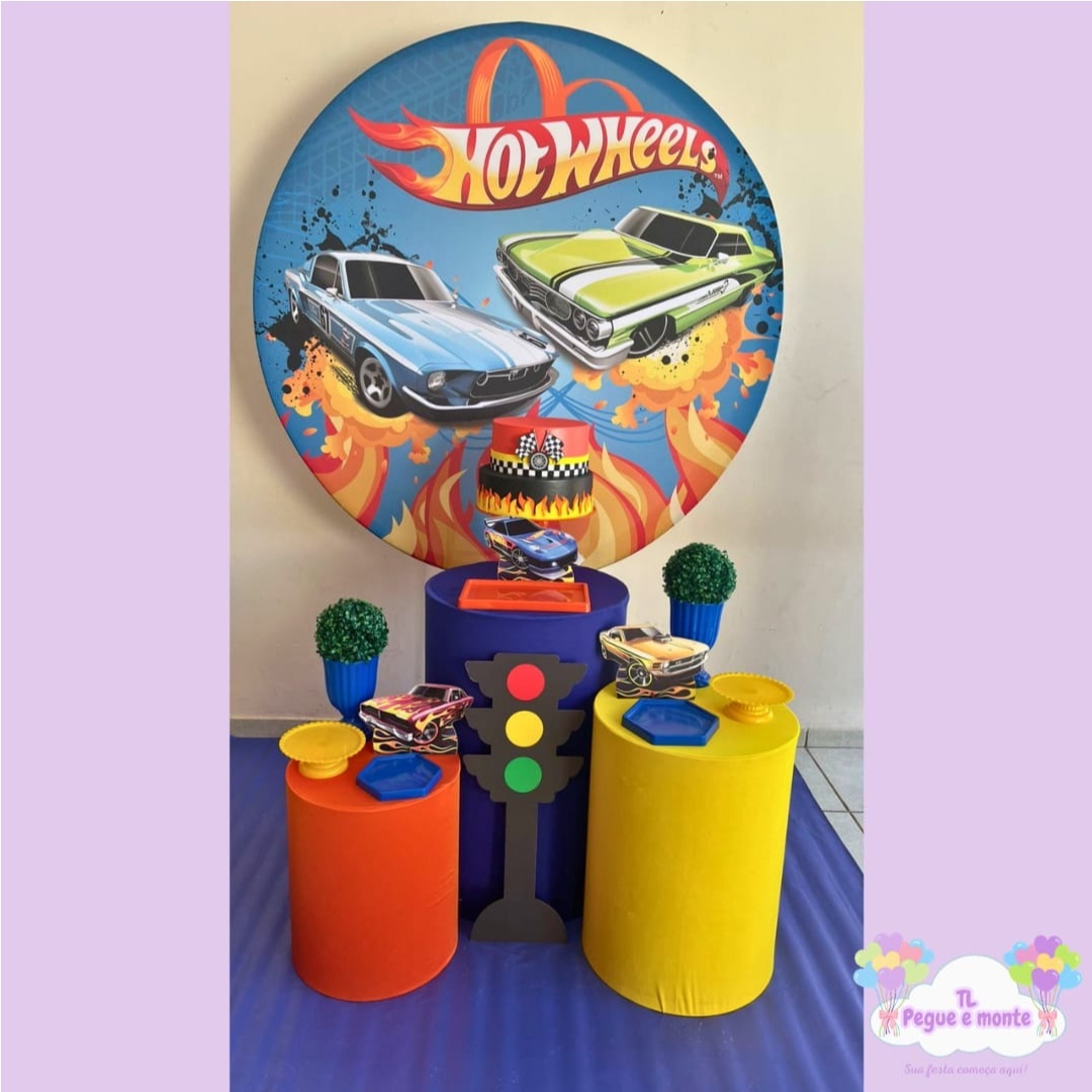 D-Kit Prata Cilindro Hot Wheels - Tl pegue e monte 