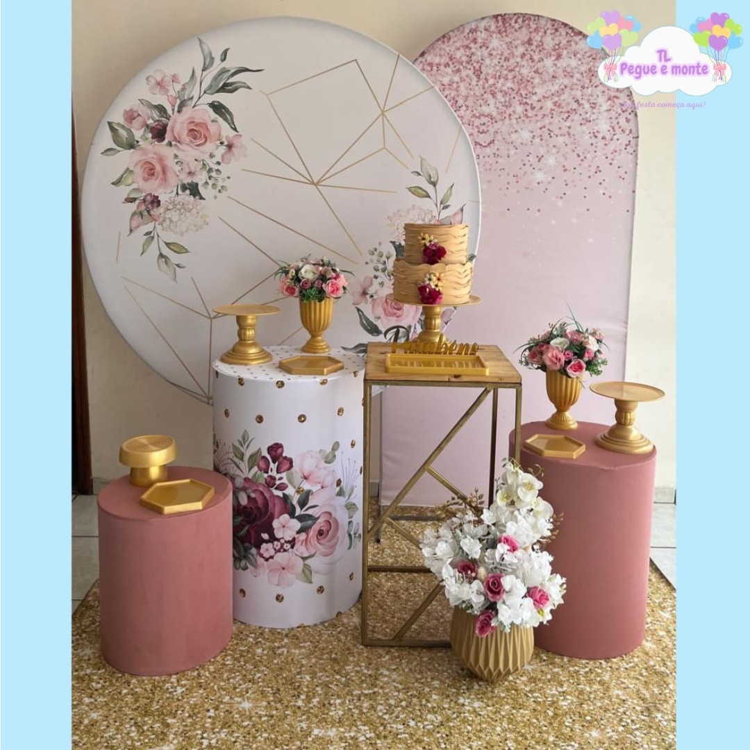 B-Kit Diamante Floral Geometrico - Tl pegue e monte 