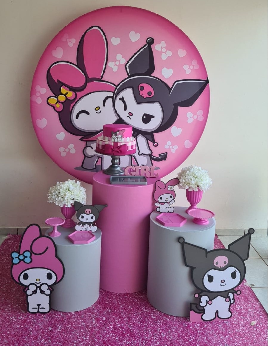 D-Kit Prata Cilindro Korumi E My Melody - Tl pegue e monte 