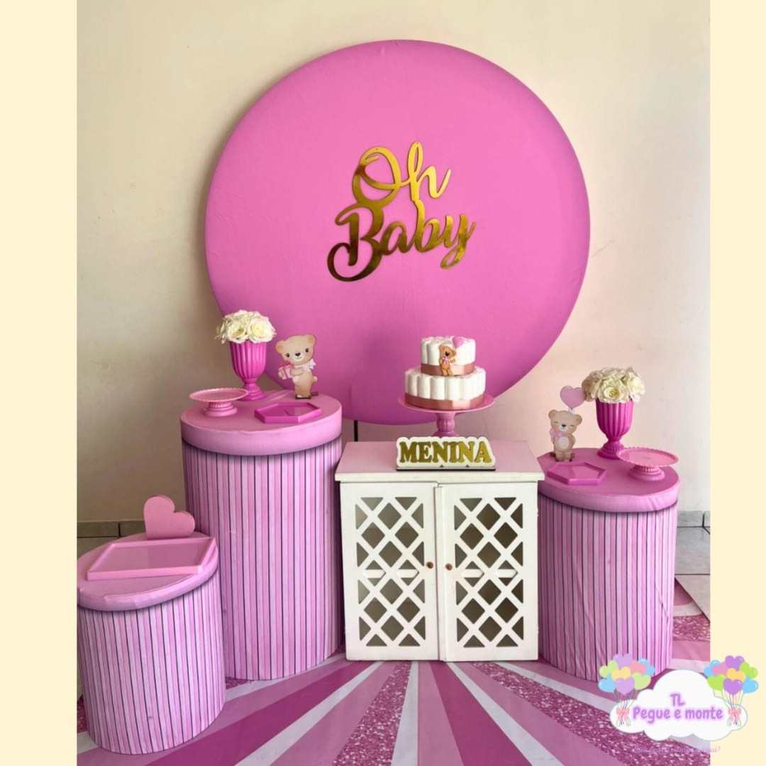 C-Kit Ouro Oh Baby Rosa  - Tl pegue e monte 