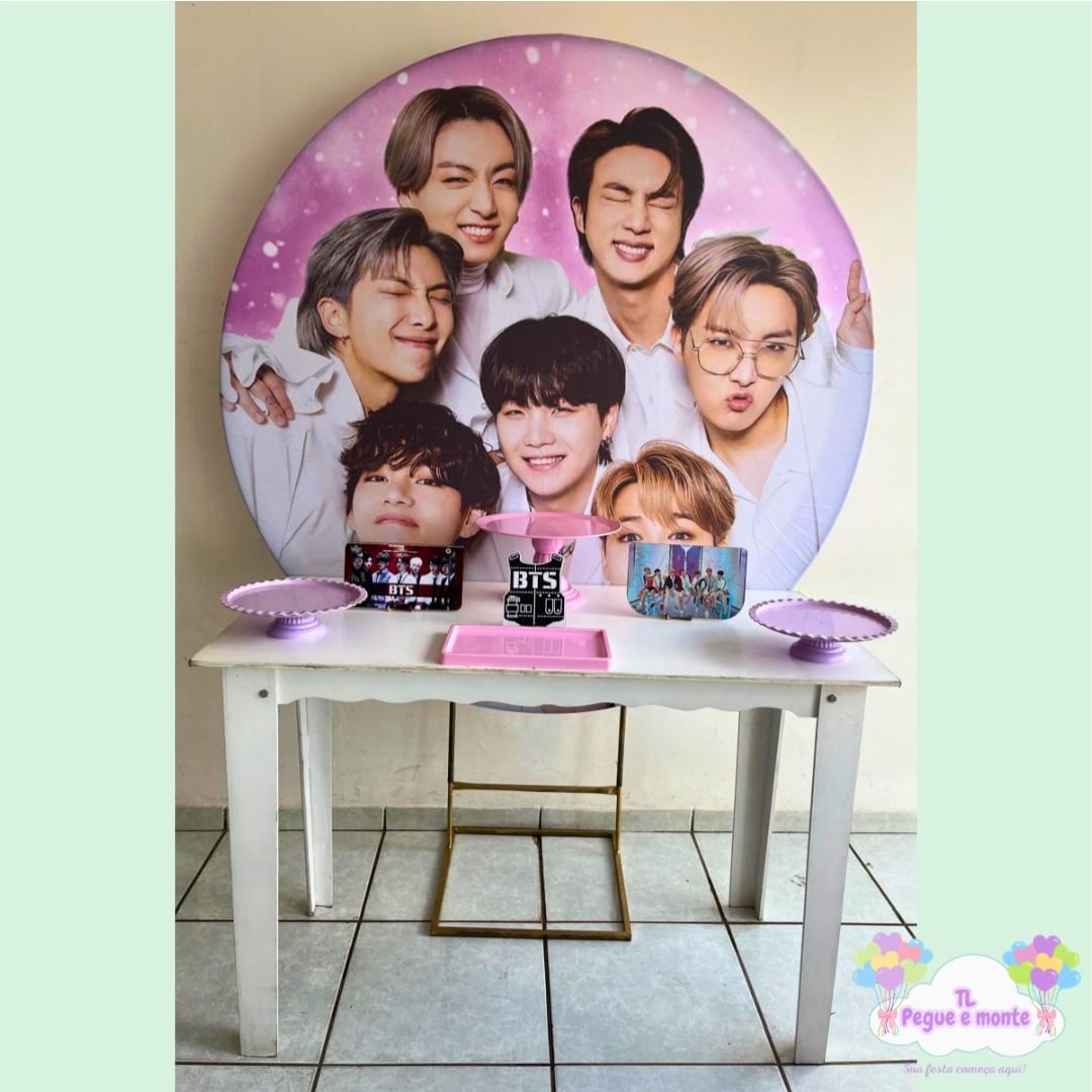 E-Kit Basico Bts Rosa - Tl pegue e monte 