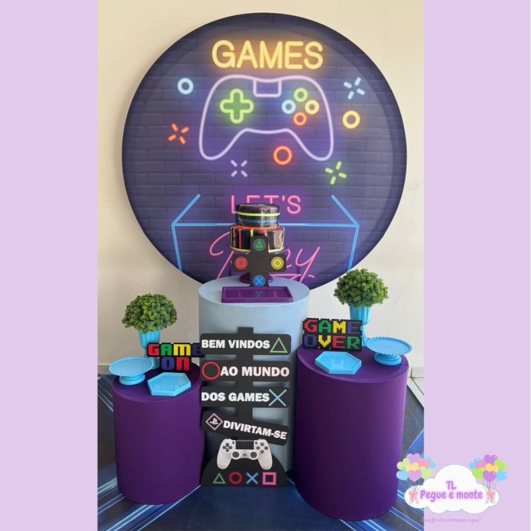 D-Kit Prata Cilindro Games Let's Play - Tl pegue e monte 