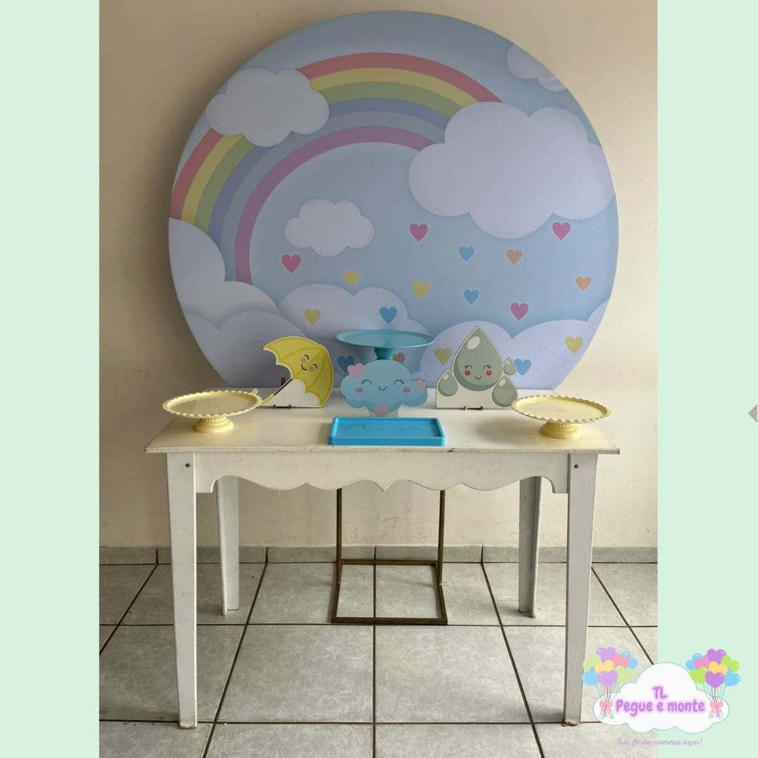 E-Kit Basico Chuva de Amor Menino - Tl pegue e monte 