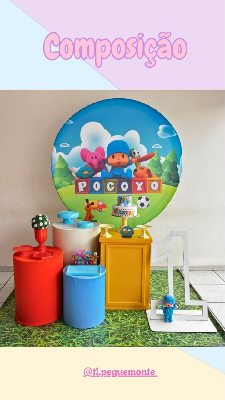 A- Composição Pocoyo Azul - Tl pegue e monte 