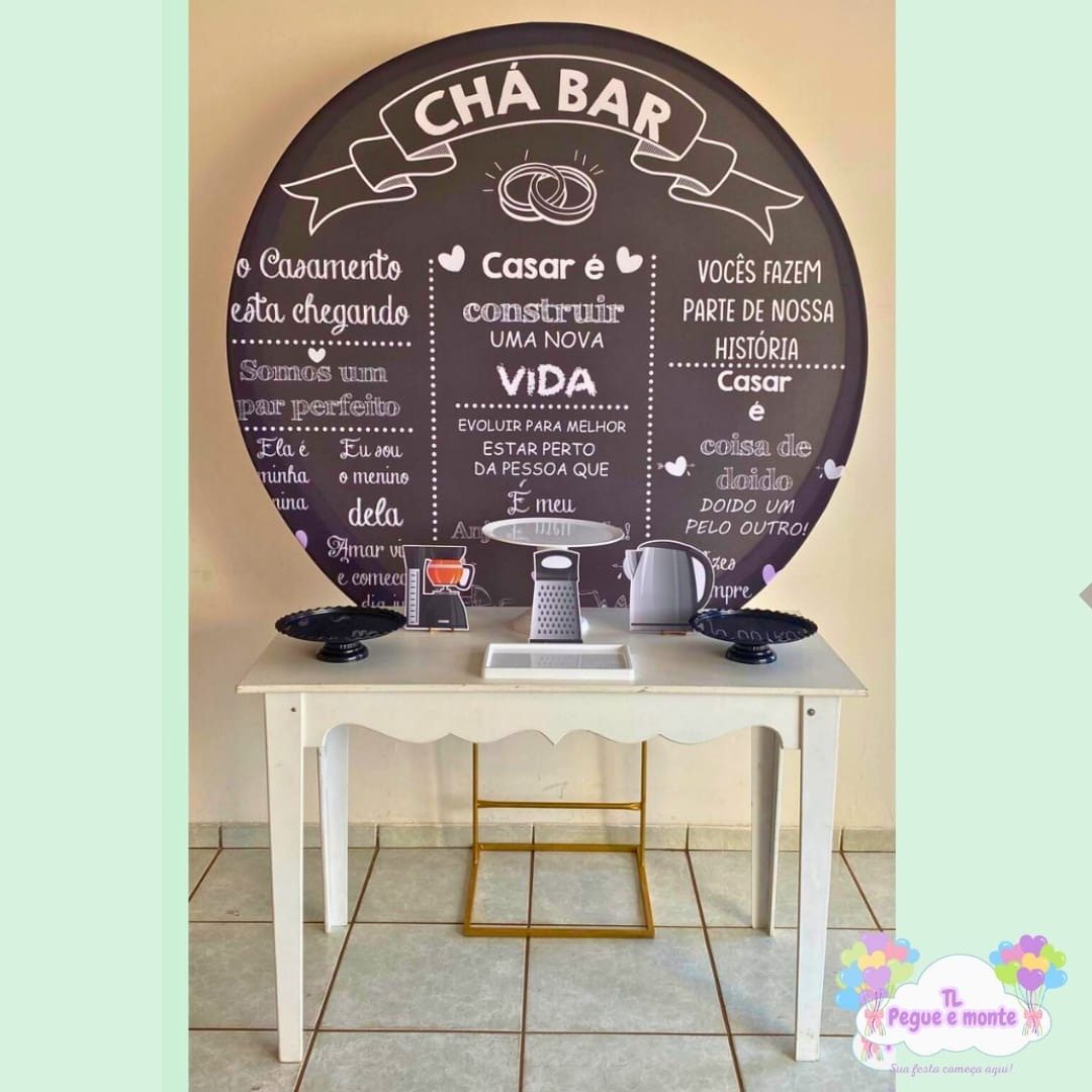 E-Kit Basico Chá Bar - Tl pegue e monte 