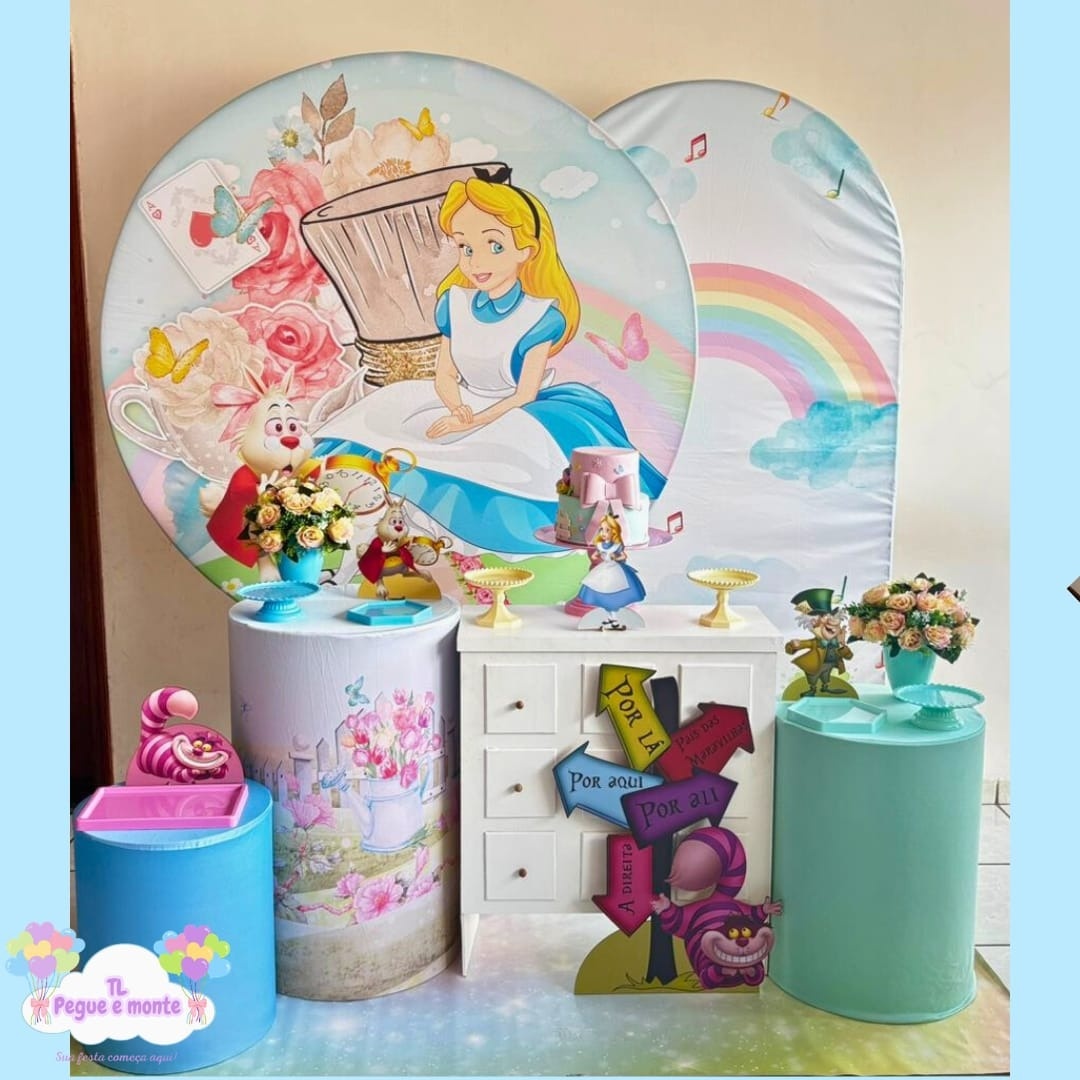 B-Kit Diamante Alice No Pais das Maravilhas  - Tl pegue e monte 