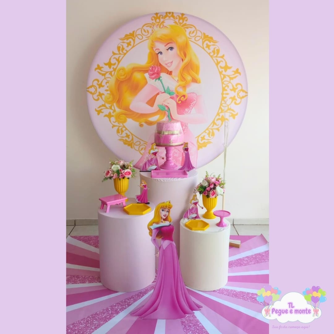 D-Kit Prata Cilindro Bela Adormecida (Aurora) - Tl pegue e monte 