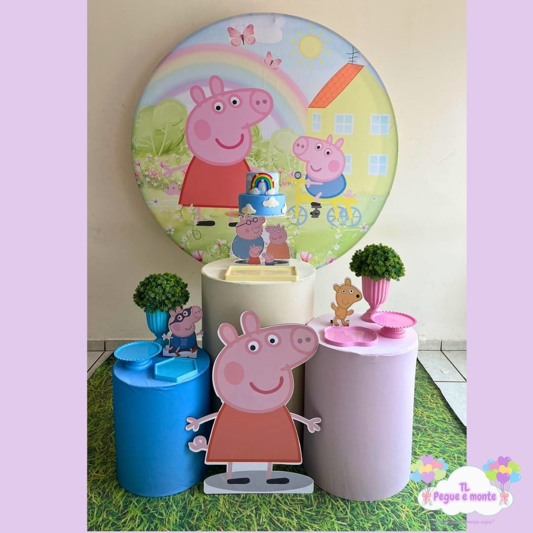 D-Kit Prata Cilindro Peppa  - Tl pegue e monte 