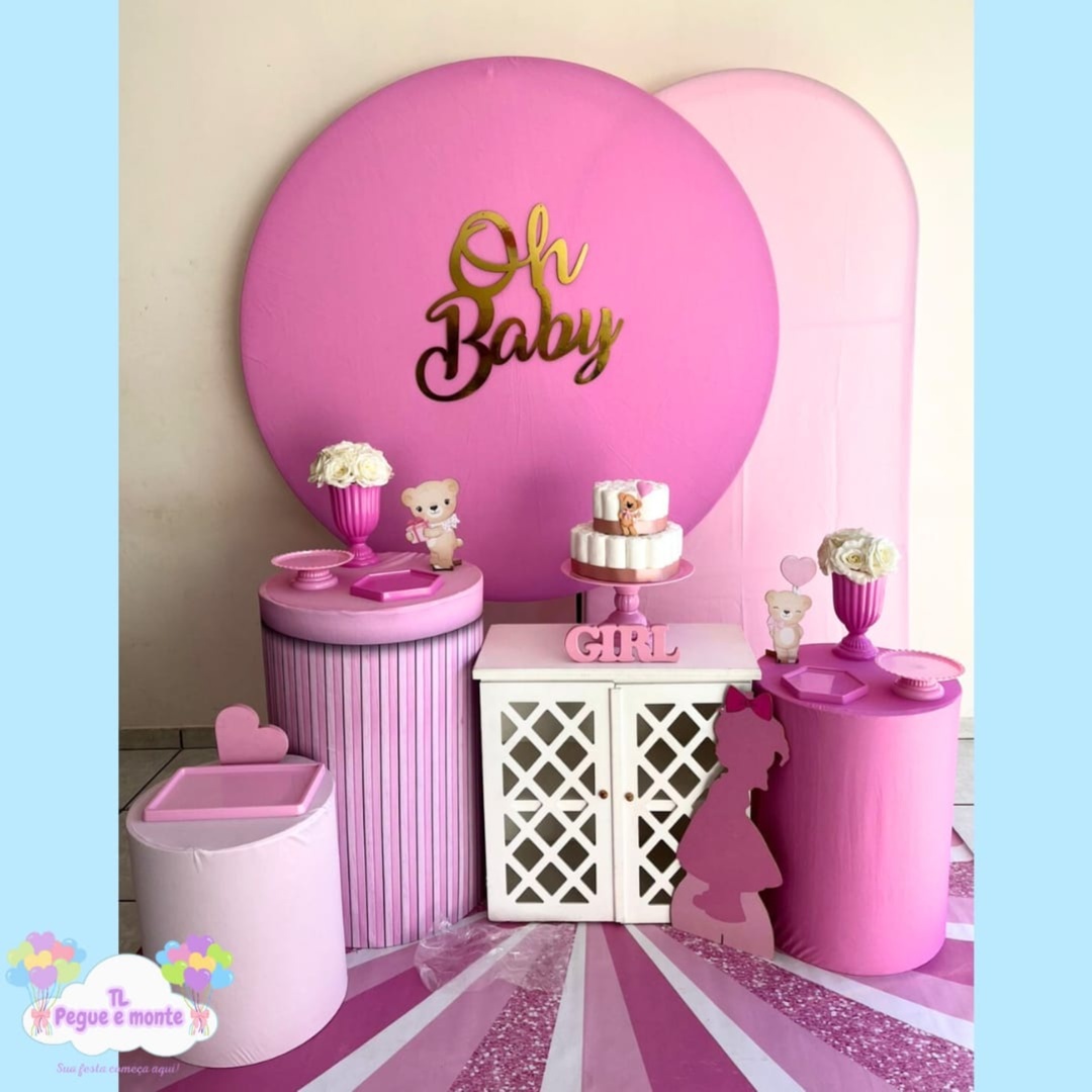 B-Kit Diamante Oh Baby Rosa - Tl pegue e monte 