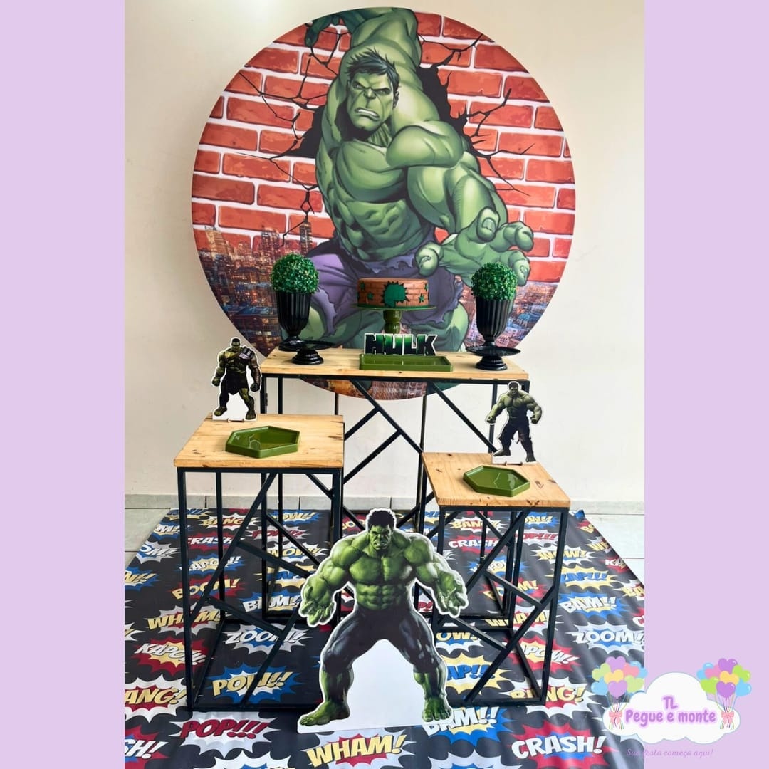 D-Kit Prata Mesa Hulk - Tl pegue e monte 