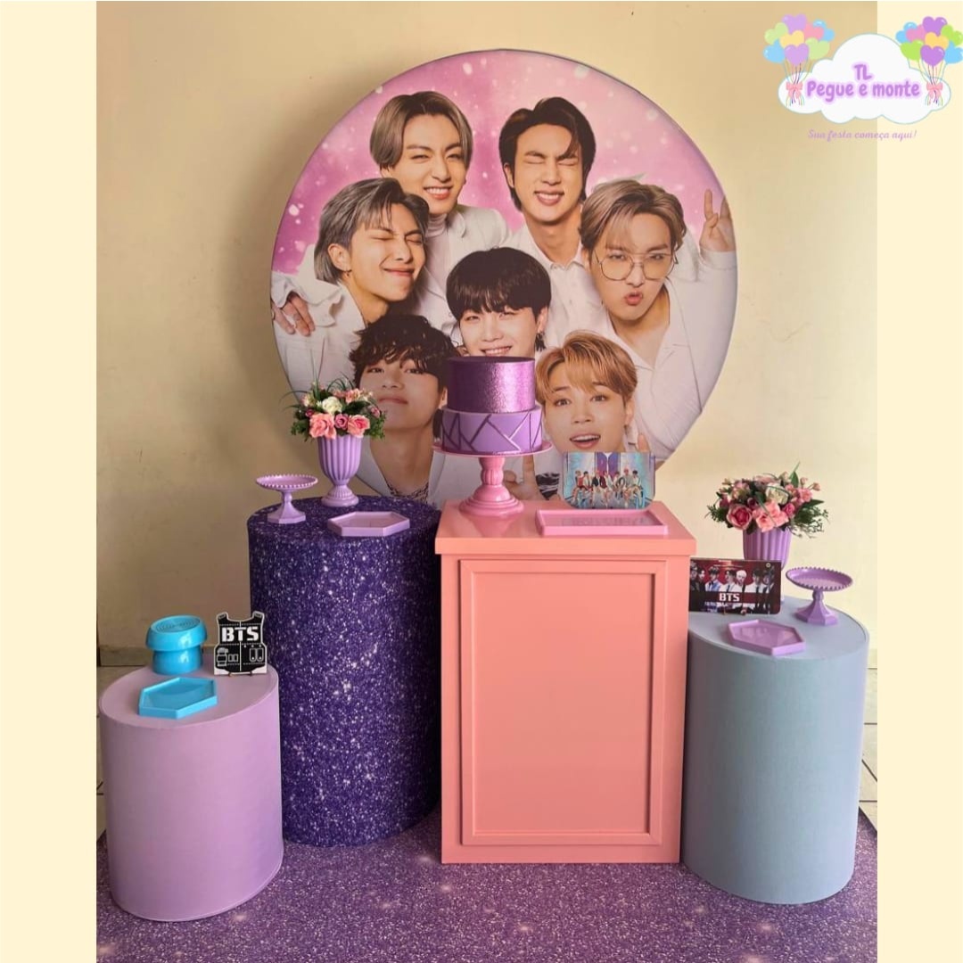 C-Kit Ouro Bts Rosa - Tl pegue e monte 