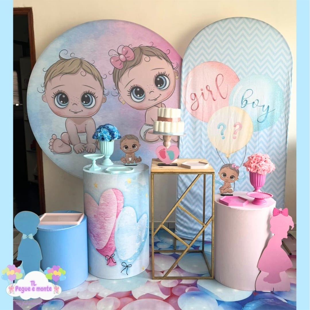 B-Kit Diamante Chá Revelação Babys - Tl pegue e monte 