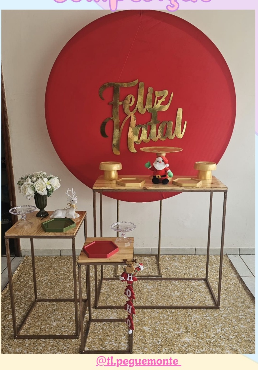 A- Composição Natal Vermelho - Tl pegue e monte 