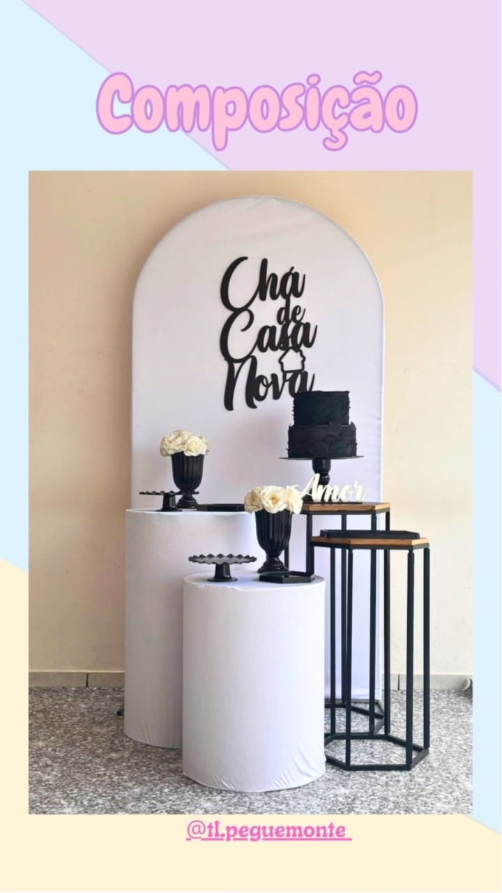 A- Composição Cha de Casa Nova Branco - Tl pegue e monte 