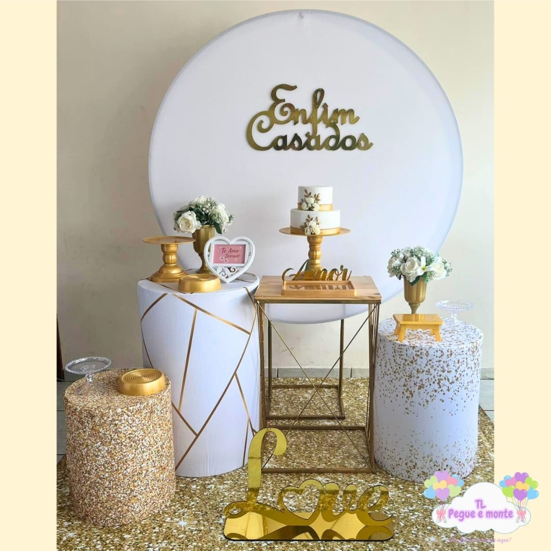 C-Kit Ouro Enfim Casados - Tl pegue e monte 