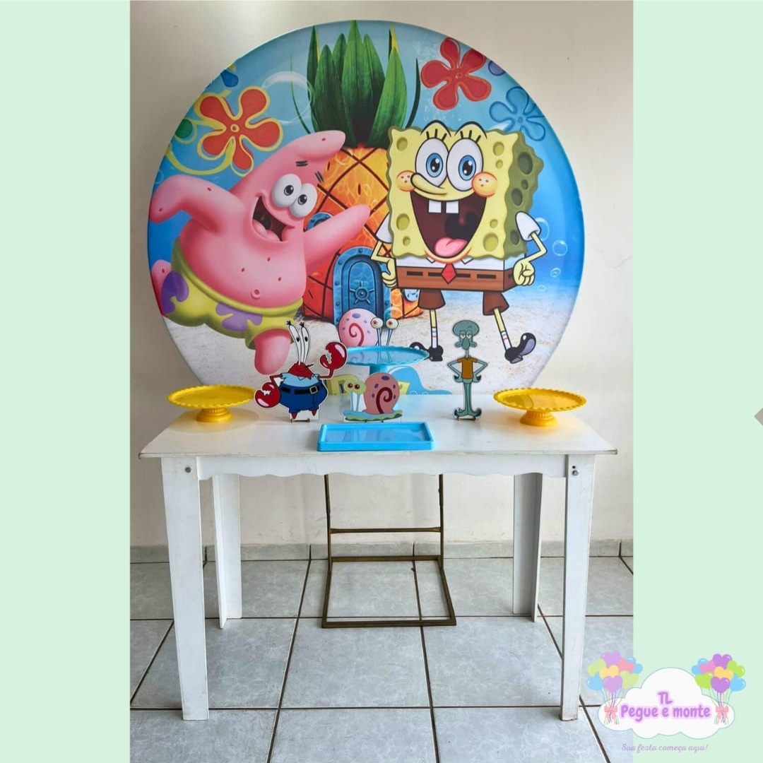 E-Kit Basico Bob Esponja - Tl pegue e monte 