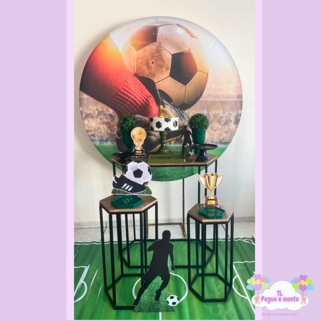 D-Kit Prata Mesa Futebol  - Tl pegue e monte 