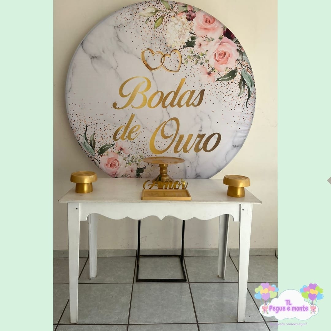E-Kit Basico Bodas de Ouro - Tl pegue e monte 