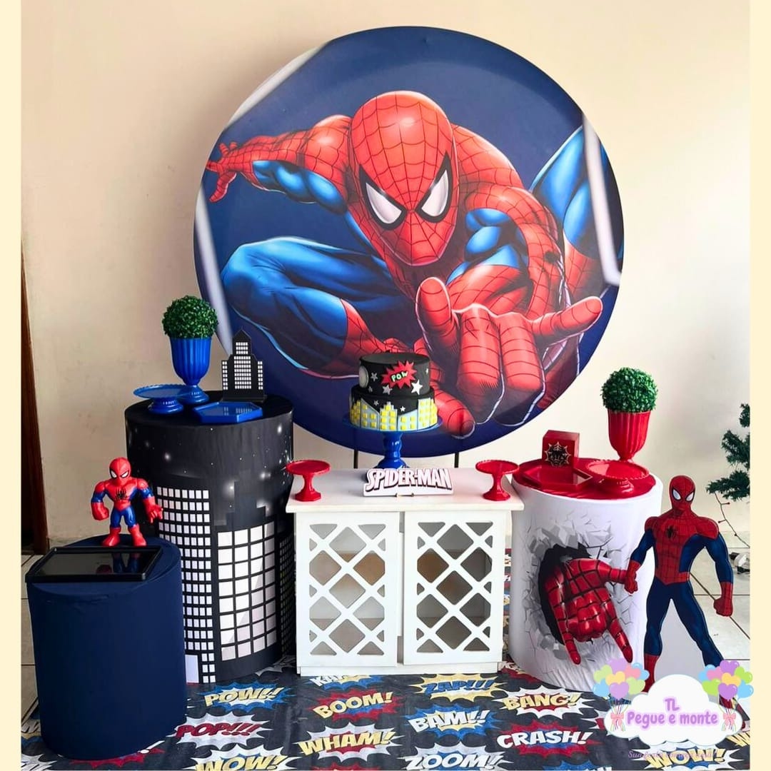 C-Kit Ouro Homem Aranha Azul - Tl pegue e monte 