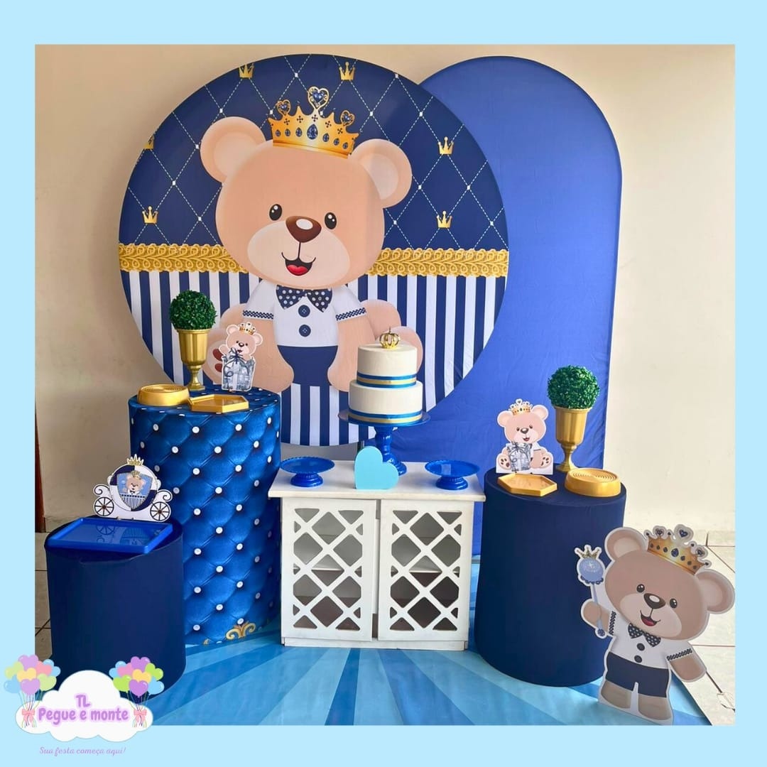 B-Kit Diamante Urso Realeza  - Tl pegue e monte 